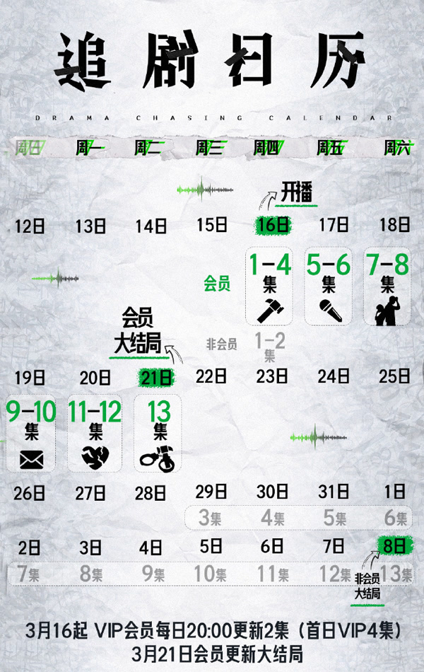 迴響追劇日曆/更新時間