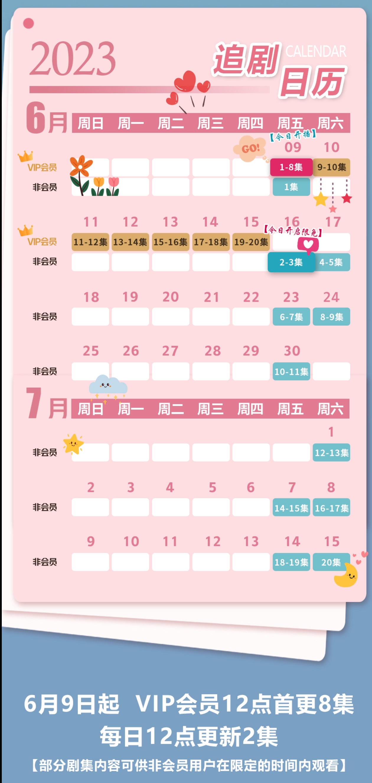 心跳追劇日曆/更新時間