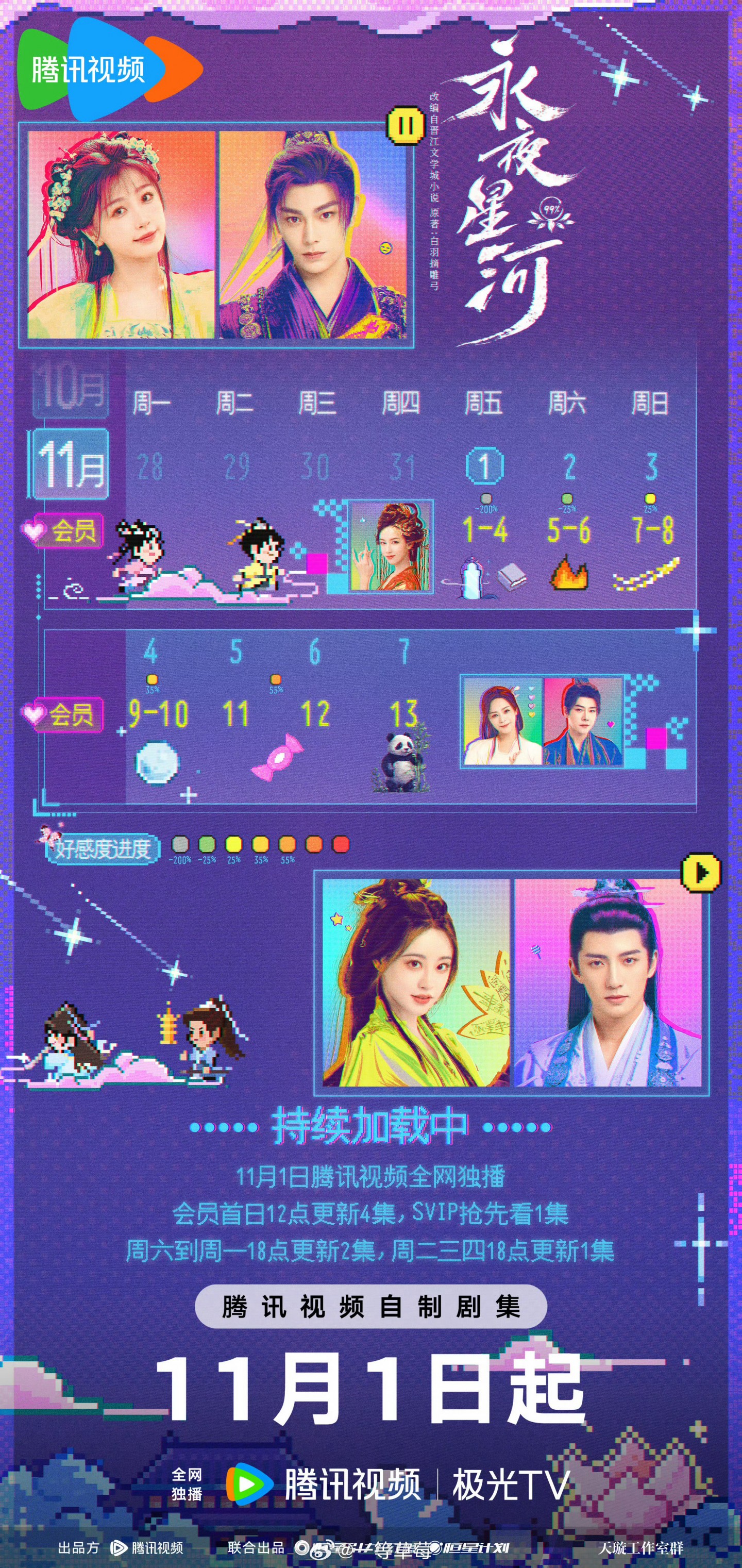 永夜星河追劇日曆/更新時間