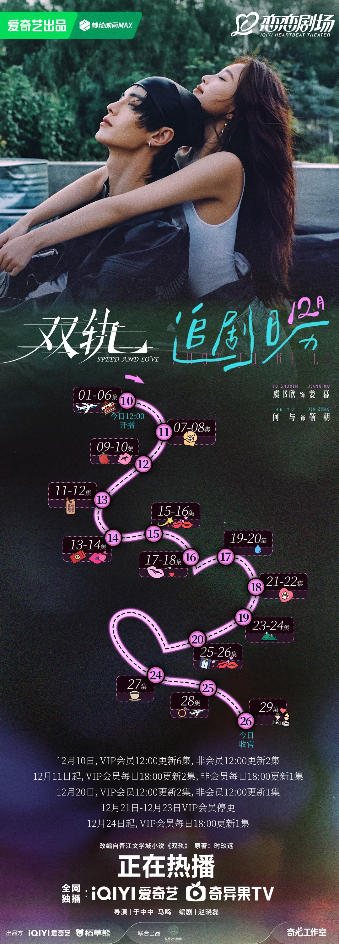 雙軌追劇日曆/更新時間